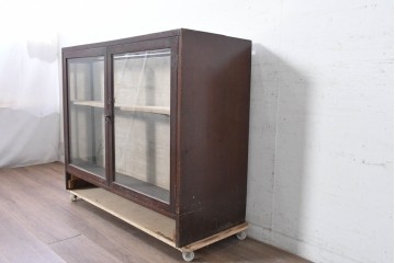和製アンティーク　希少デザイン　引き出し34杯付き!　カウンターキャビネット　(R-090044)
