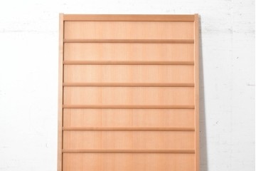ヴィンテージ建具　昭和後期　柾目が魅力的な舞良戸1枚　(R-090061)