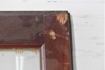 イギリスアンティーク建具　1940年頃　高さ約2.5m　型ガラスがアクセントを添える引き戸1枚　(R-090072)
