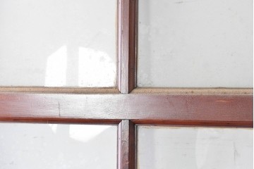 イギリスアンティーク建具　1940年頃　高さ約2.5m　型ガラスがアクセントを添える引き戸1枚　(R-090072)