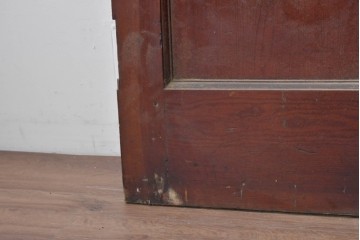イギリスアンティーク建具　1940年頃　高さ約2.5m　型ガラスがアクセントを添える引き戸1枚　(R-090072)