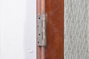イギリスアンティーク建具　1940年頃　高さ約2.5m　型ガラスがアクセントを添える引き戸1枚　(R-090072)
