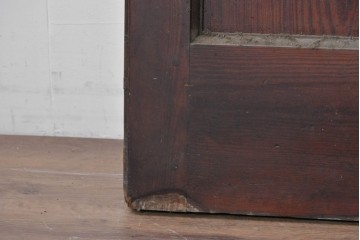 イギリスアンティーク建具　1940年頃　高さ約2.5m　型ガラスがアクセントを添える引き戸1枚　(R-090072)
