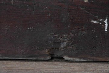イギリスアンティーク建具　1940年頃　高さ約2.5m　型ガラスがアクセントを添える引き戸1枚　(R-090072)