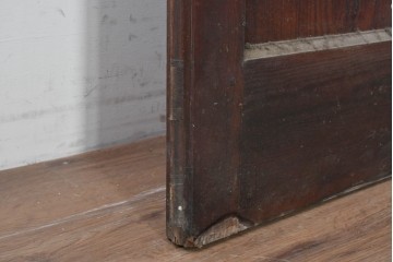 イギリスアンティーク建具　1940年頃　高さ約2.5m　型ガラスがアクセントを添える引き戸1枚　(R-090072)