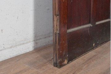 イギリスアンティーク建具　1940年頃　高さ約2.5m　型ガラスがアクセントを添える引き戸1枚　(R-090073)