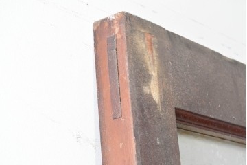 イギリスアンティーク建具　1940年頃　高さ約2.5m　型ガラスがアクセントを添える引き戸1枚　(R-090073)