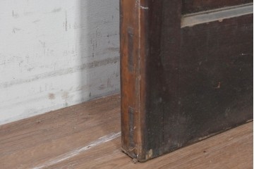イギリスアンティーク建具　1940年頃　高さ約2.5m　型ガラスがアクセントを添える引き戸1枚　(R-090073)