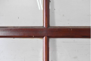 イギリスアンティーク建具　1940年頃　高さ約2.5m　型ガラスがアクセントを添える引き戸1枚　(R-090074)