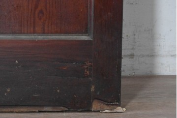イギリスアンティーク建具　1940年頃　高さ約2.5m　型ガラスがアクセントを添える引き戸1枚　(R-090074)