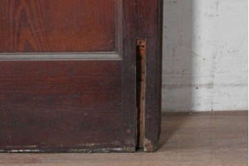 イギリスアンティーク建具　1940年頃　高さ約2.5m　型ガラスがアクセントを添える引き戸1枚　(R-090074)