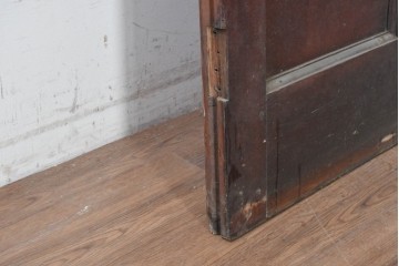 イギリスアンティーク建具　1940年頃　高さ約2.5m　型ガラスがアクセントを添える引き戸1枚　(R-090075)