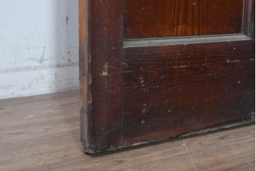 イギリスアンティーク建具　1940年頃　高さ約2.5m　型ガラスがアクセントを添える引き戸1枚　(R-090075)