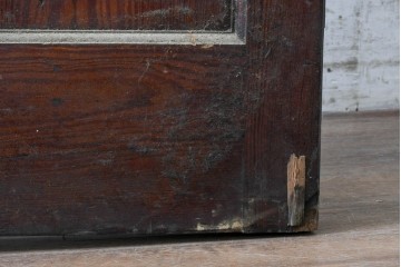 イギリスアンティーク建具　1940年頃　高さ約2.5m　型ガラスがアクセントを添える引き戸1枚　(R-090076)
