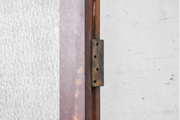 イギリスアンティーク建具　1940年頃　高さ約2.5m　型ガラスがアクセントを添える引き戸1枚　(R-090076)