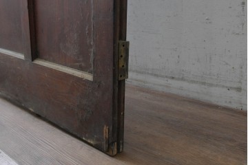 イギリスアンティーク建具　1940年頃　高さ約2.5m　型ガラスがアクセントを添える引き戸1枚　(R-090076)