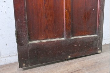 イギリスアンティーク建具　1940年頃　高さ約2.5m　型ガラスがアクセントを添える引き戸1枚　(R-090076)