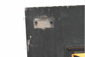 イギリスアンティーク建具　1920年頃　エナメル彩色　麦などの実りのモチーフが印象的なステンドグラス入りドア1枚　(R-090078)