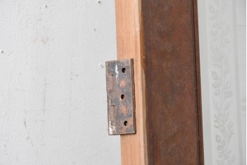 イギリスアンティーク　1920年頃　特大!!　高さ約2.7m　妖精のような女性と小鳥を描いたエッチングガラス入りドア1枚　(R-090081)