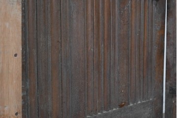 イギリスアンティーク建具　オーク材　教会で使われた重厚感のある枠付きドア1枚　(R-090085)