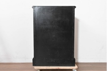 中古　MAITLAND SMITH(メートランドスミス)　レザー張り　曲線とクラシカルな意匠が上品なチェスト　定価約120万円　(R-090086)
