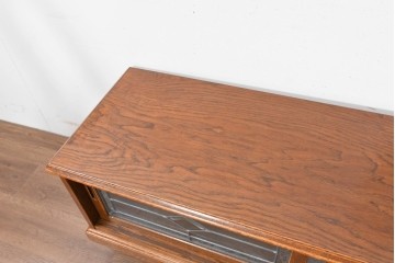 中古　美品　三越家具　COUNTRY HOUSE(カントリーハウス)　 Brugge(ブルージュ)　ステンドグラス扉が美しいテレビボード　(R-090087)
