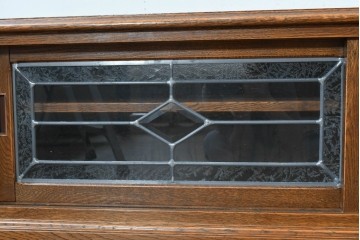 中古　美品　三越家具　COUNTRY HOUSE(カントリーハウス)　 Brugge(ブルージュ)　ステンドグラス扉が美しいテレビボード　(R-090087)