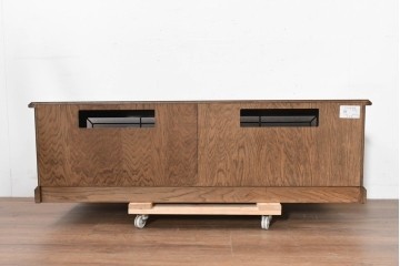 中古　美品　三越家具　COUNTRY HOUSE(カントリーハウス)　 Brugge(ブルージュ)　ステンドグラス扉が美しいテレビボード　(R-090087)