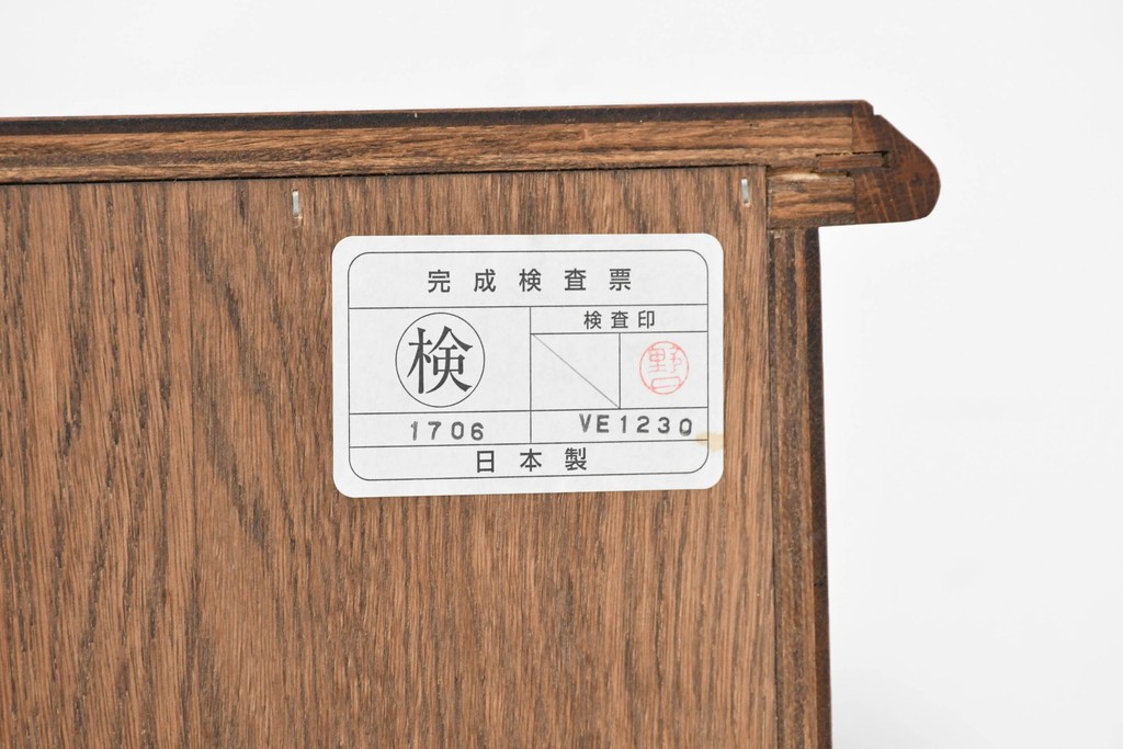 中古　美品　三越家具　COUNTRY HOUSE(カントリーハウス)　 Brugge(ブルージュ)　ステンドグラス扉が美しいテレビボード　(R-090087)