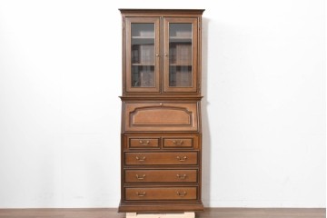 中古　maruni(マルニ木工)　地中海ロイヤルシリーズ(ROYAL)　格調高いビューローブックケース　定価約48万円　(R-090088)