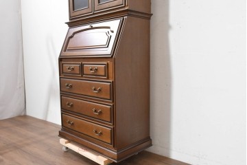 中古　maruni(マルニ木工)　地中海ロイヤルシリーズ(ROYAL)　格調高いビューローブックケース　定価約48万円　(R-090088)