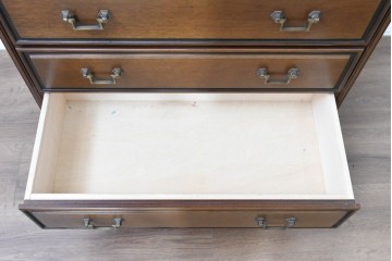 中古　maruni(マルニ木工)　地中海ロイヤルシリーズ(ROYAL)　格調高いビューローブックケース　定価約48万円　(R-090088)