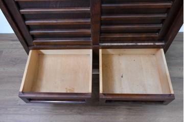 中古　美品　北海道民芸家具　HM105　和の空間に合うシンプルモダンな茶棚　定価約23万円　(R-090090)