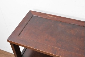中古　美品　北海道民芸家具　HM105　和の空間に合うシンプルモダンな茶棚　定価約23万円　(R-090090)