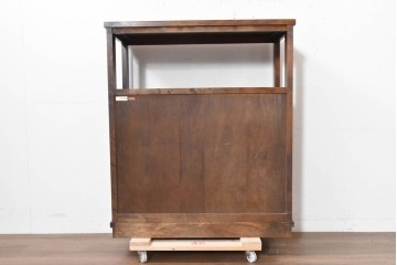 中古　美品　北海道民芸家具　HM105　和の空間に合うシンプルモダンな茶棚　定価約23万円　(R-090090)
