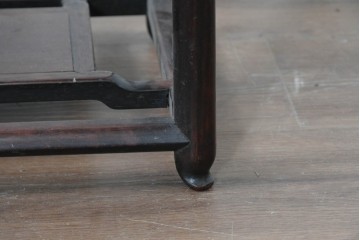 和製アンティーク　1940年頃　花梨(カリン)材　端正な直線美が魅力の花台　(R-090093)