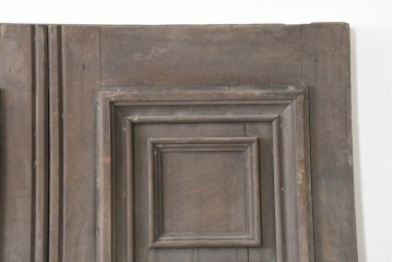 イギリスアンティーク建具　1910年頃　オーク材　特大!!　モールディングが重厚な佇まいを見せるドア1枚　(R-090106)
