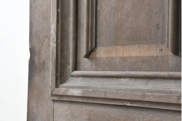 イギリスアンティーク建具　1910年頃　オーク材　特大!!　モールディングが重厚な佇まいを見せるドア1枚　(R-090106)