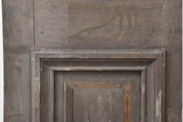 イギリスアンティーク建具　1910年頃　オーク材　特大!!　モールディングが重厚な佇まいを見せるドア1枚　(R-090106)