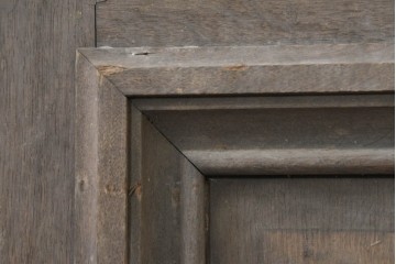 イギリスアンティーク建具　1910年頃　オーク材　特大!!　モールディングが重厚な佇まいを見せるドア1枚　(R-090106)