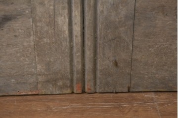 イギリスアンティーク建具　1910年頃　オーク材　特大!!　モールディングが重厚な佇まいを見せるドア1枚　(R-090106)