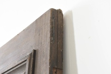 イギリスアンティーク建具　1910年頃　オーク材　特大!!　モールディングが重厚な佇まいを見せるドア1枚　(R-090106)