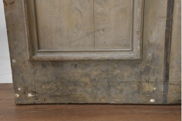 イギリスアンティーク建具　1910年頃　オーク材　特大!!　モールディングが重厚な佇まいを見せるドア1枚　(R-090106)