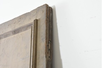 イギリスアンティーク建具　1910年頃　オーク材　特大!!　モールディングが重厚な佇まいを見せるドア1枚　(R-090106)