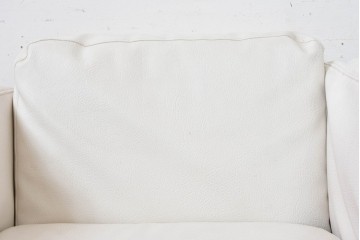 和製ヴィンテージ　レザー・欅材　天童木工　剣持勇デザイン　Haco(ハコ)　ジャパニーズモダンを象徴する名作イージーチェア　現行定価約50万円　(R-090113)