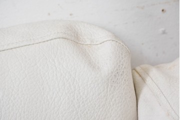 和製ヴィンテージ　レザー・欅材　天童木工　剣持勇デザイン　Haco(ハコ)　ジャパニーズモダンを象徴する名作イージーチェア　現行定価約50万円　(R-090113)