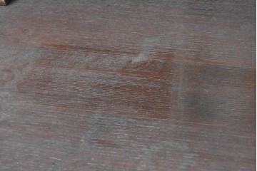 イギリスアンティーク　1920年頃　オーク材　ツイストレッグと面取りミラーが美しいミラーバックサイドボード　(R-090119)
