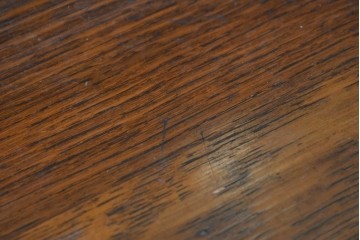 イギリスアンティーク　1920年頃　オーク材　ツイスト支柱と大きなミラーが印象的なドレッシングチェスト　(R-090121)