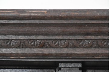 ヨーロッパアンティーク　1900年頃　オーク材　大迫力!!　圧巻のスケールと精緻な彫刻が魅力の立派なキャビネット　(R-090123)