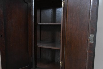 イギリスアンティーク　オーク材　重厚感あふれるブックケース　(R-090129)